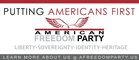 American Freedom Party Web Banner